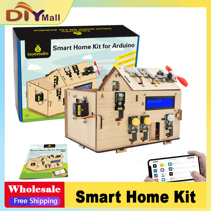 Smart Home Kits - ชุดอุปกรณ์บ้านอัจฉริยะ Keyestudio พร้อมบอร์ด PLUS ชุดเริ่มต้น Arduino