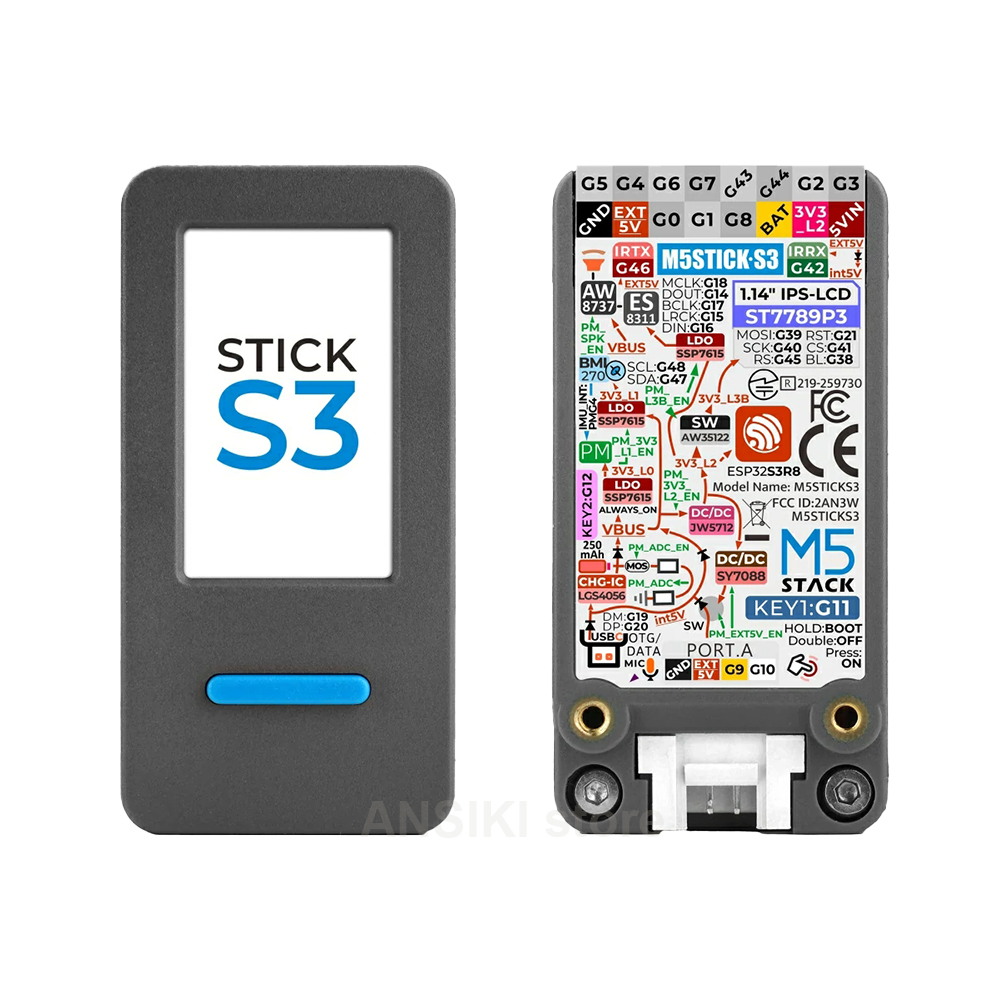 Smart Home Kits - M5Stack M5StickS3 ESP32-S3 ชุดพัฒนา IoT แบบพกพาพร้อมหน้าจอสำหรับควบคุม