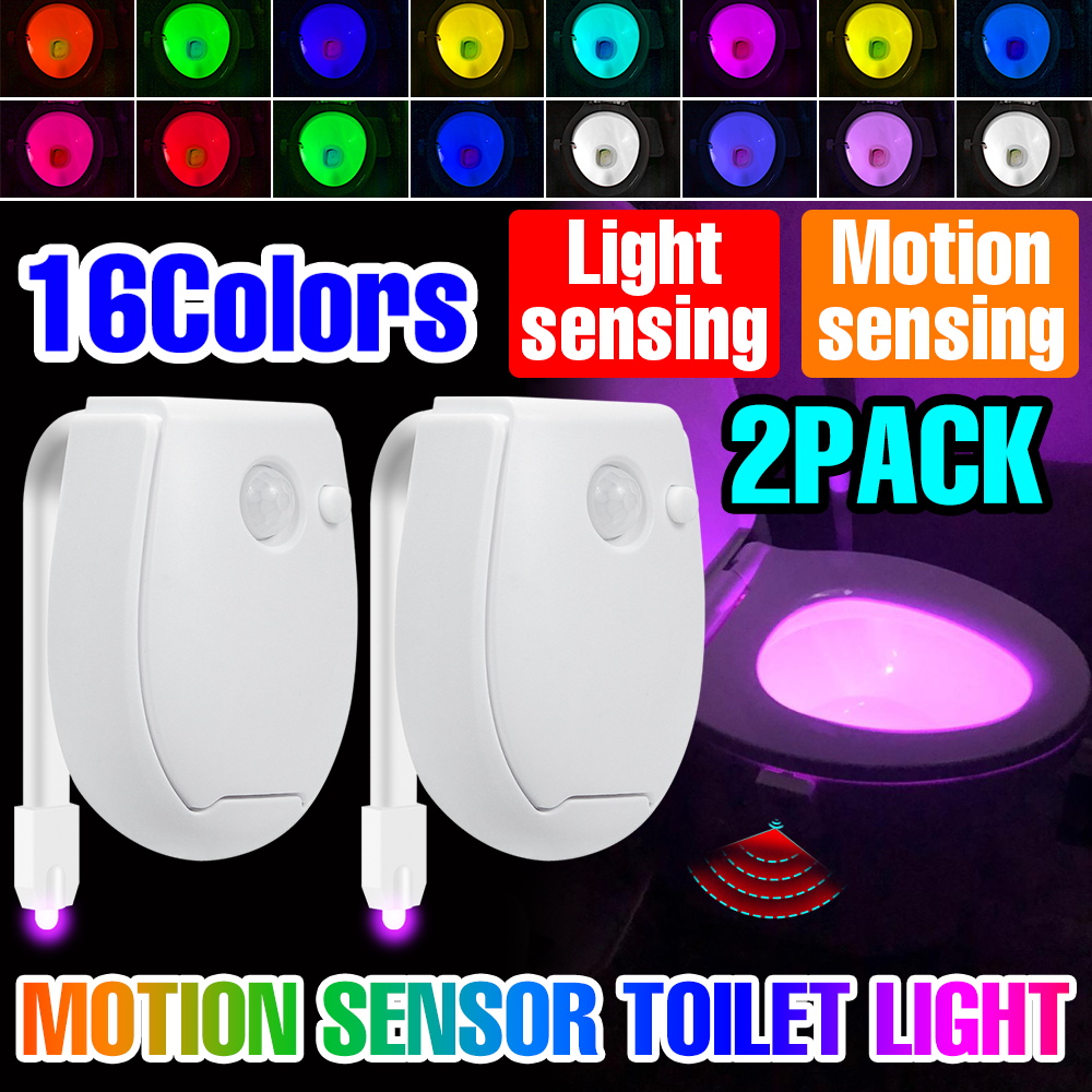 Voice Control Light Bulb - ไฟ LED สำหรับห้องน้ำ 2 ชิ้น ชุดไฟส่องโถสุขภัณฑ์อัจฉริยะ