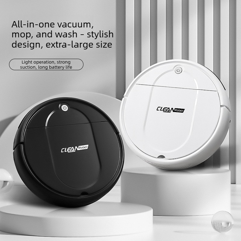 Smart Home Room - เครื่องดูดฝุ่นอัจฉริยะแบบชาร์จไฟได้ 3-in-1 หุ่นยนต์ดูดฝุ่น ถูพื้น และกวาดพื้นอัตโนมัติ สำหรับทำความสะอาดพื้นบ้าน