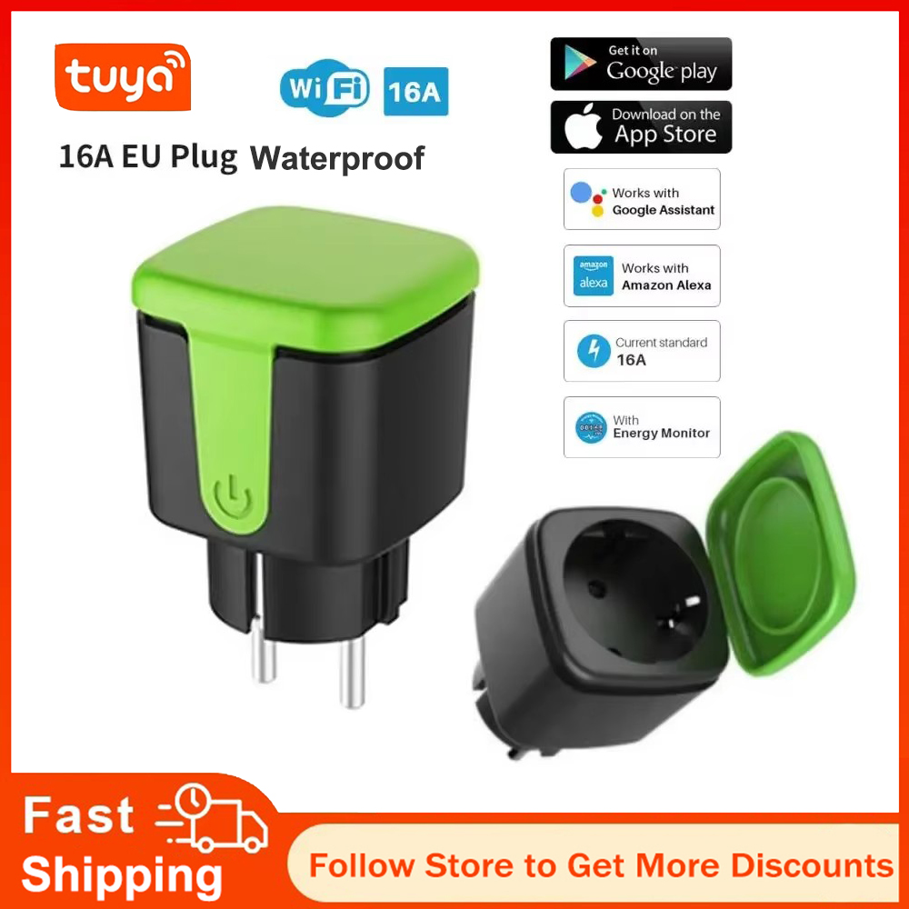 Smart Home Ikea - ปลั๊กไฟอัจฉริยะ Tuya EU 16A WiFi กันน้ำ