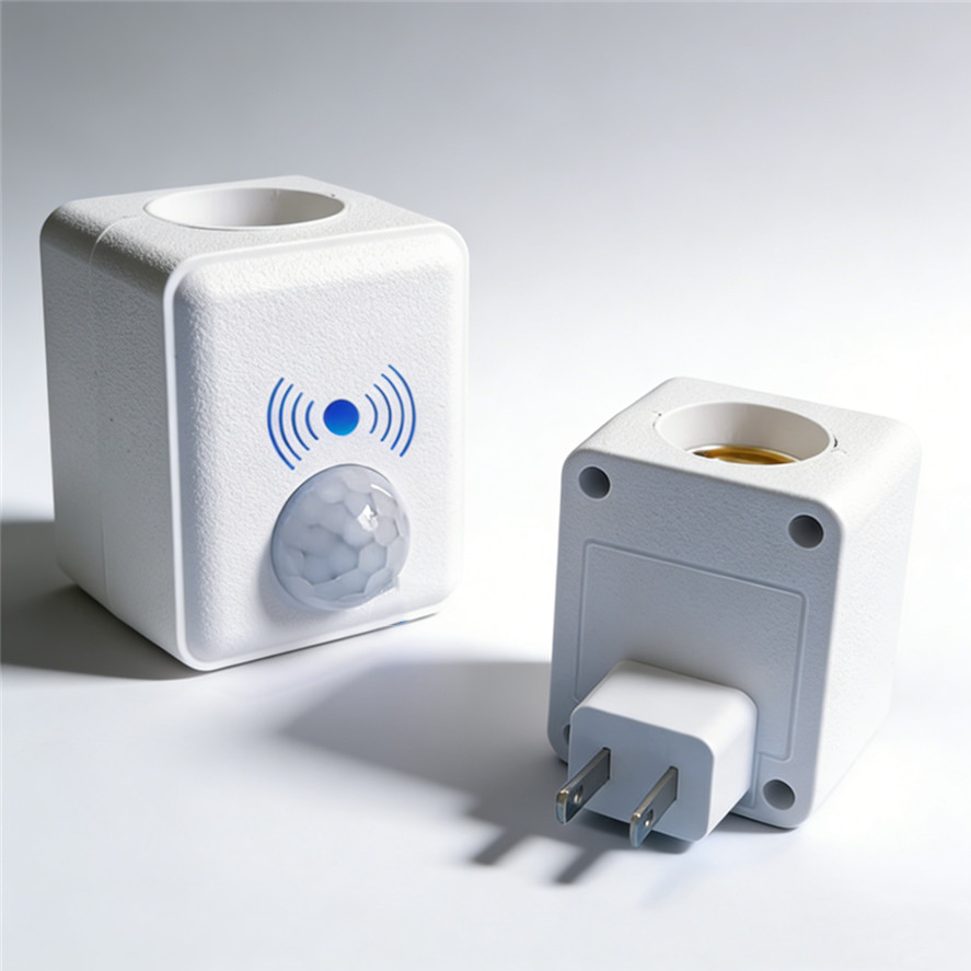 Voice Control Light Bulb - ฐานหลอดไฟพร้อมเซ็นเซอร์ตรวจจับความเคลื่อนไหว E27 แบบ PIR รองรับปลั๊ก EU/US