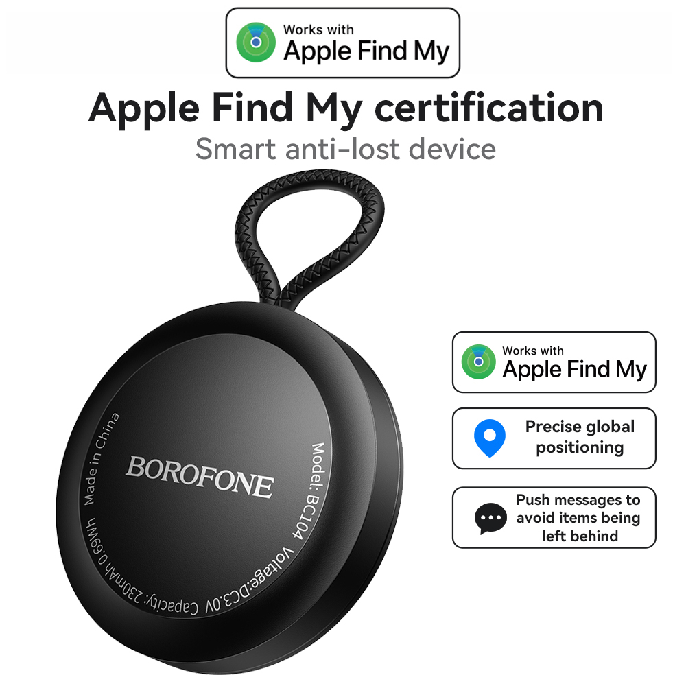 Smart Home Iot - BOROFONE BC104 AirTag เครื่องติดตามบลูทูธ ใช้งานร่วมกับ Find
