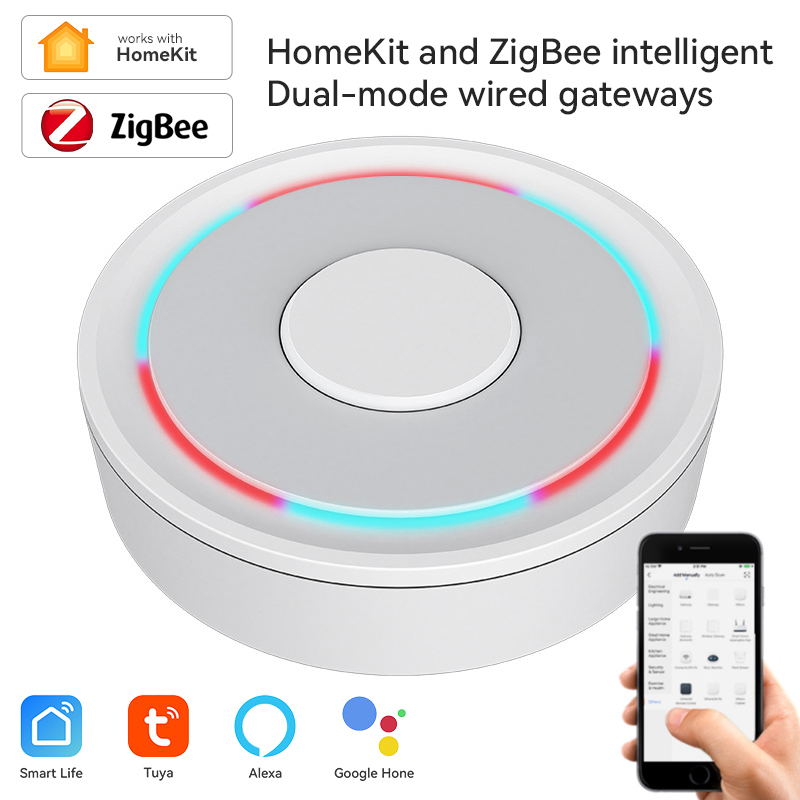 Smart Home Kits - Tuya ZigBee Smart Gateway Homekit โทรศัพท์ฮับไร้สายแบบมีสายรีโมทคอนโทรลสะพาน