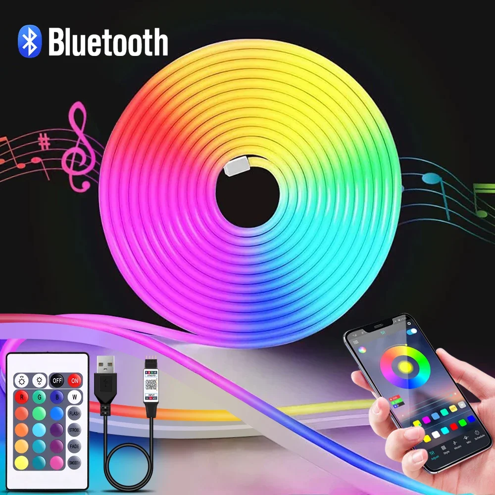 Smart Home Room - ไฟนีออน LED RGB ขนาด 1-5 เมตร