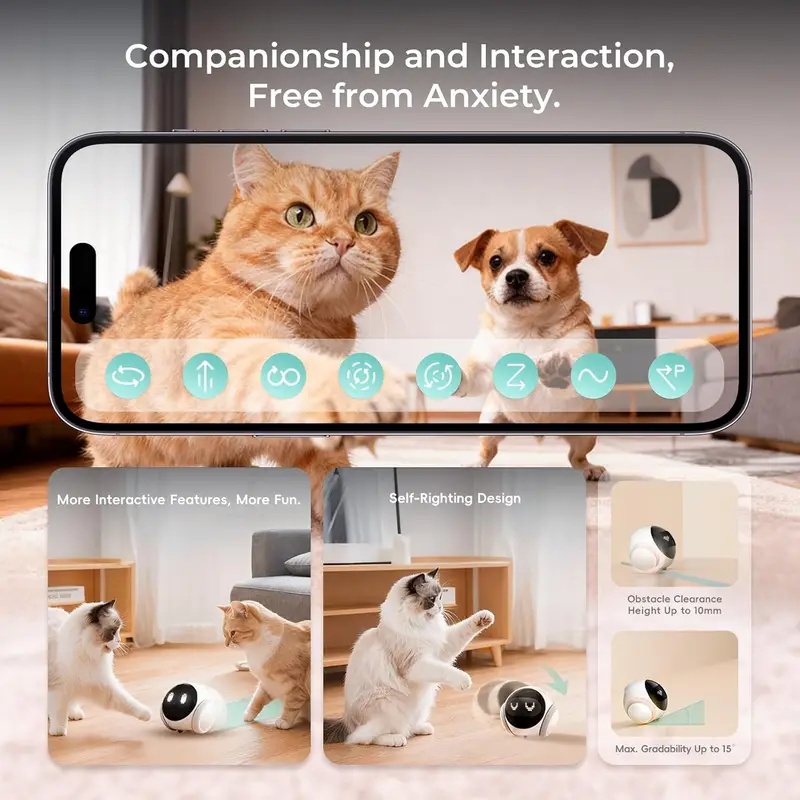 กล้องหุ่นยนต์สัตว์เลี้ยงในร่มแ - Smart Home Room บทวิจารณ์และราคา