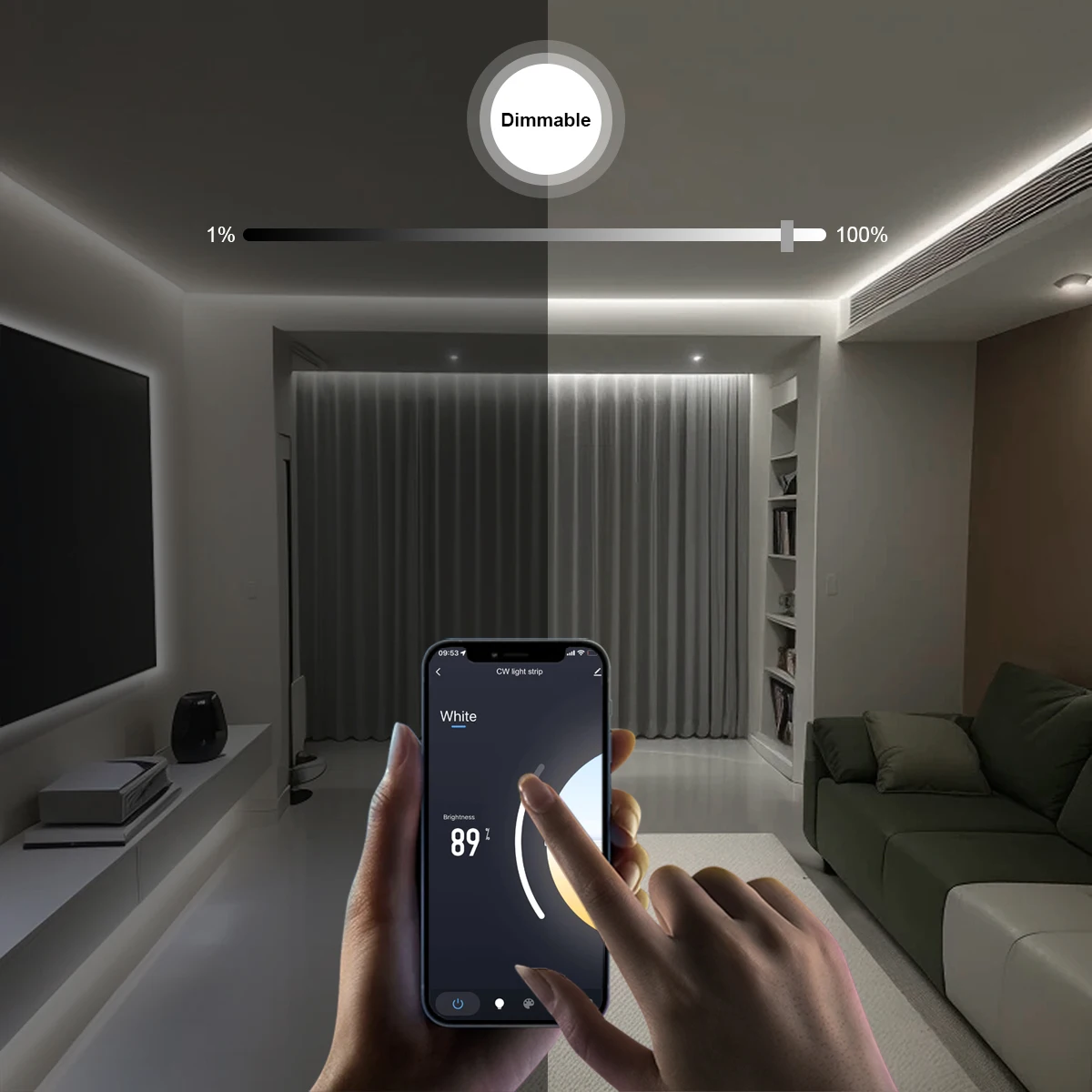 Zigbee 3.0 CCT 2700K-6500K หรี - Smart Home Iot บทวิจารณ์และราคา