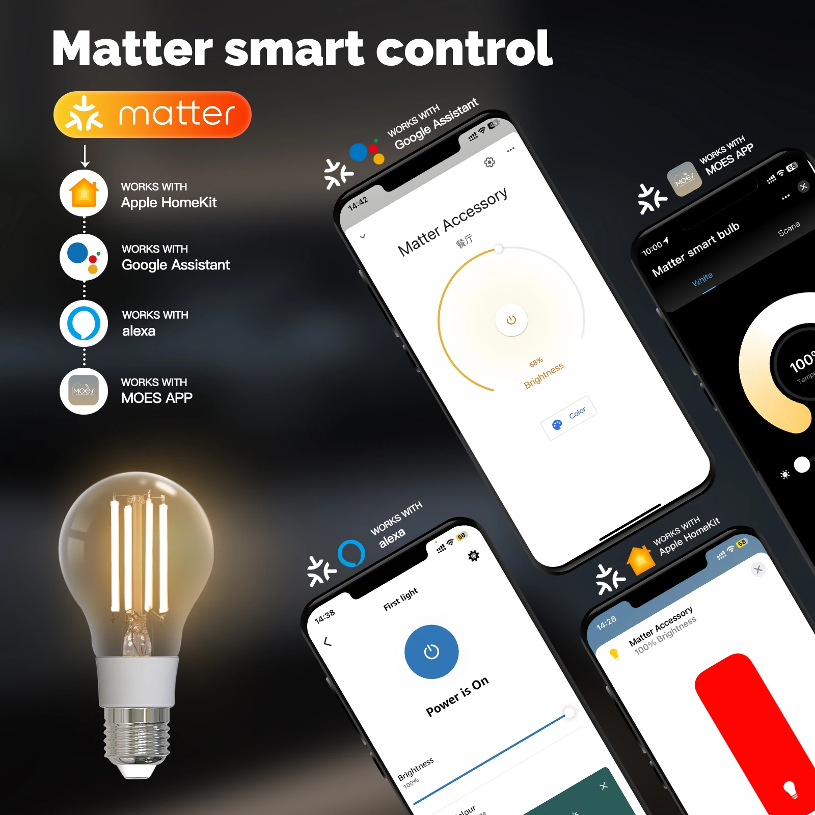 MOES TUYA สมาร์ทหลอดไฟ LED หลอ - Voice Control Light Bulb บทวิจารณ์และราคา