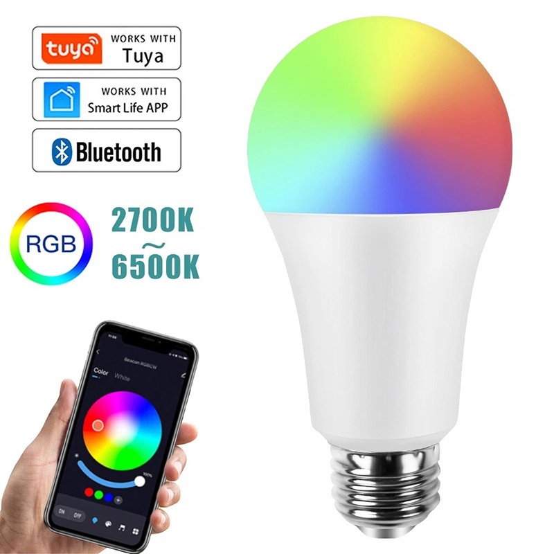 หลอดไฟ LED อัจฉริยะ E27 WiFi R - Voice Control Light Bulb บทวิจารณ์และราคา