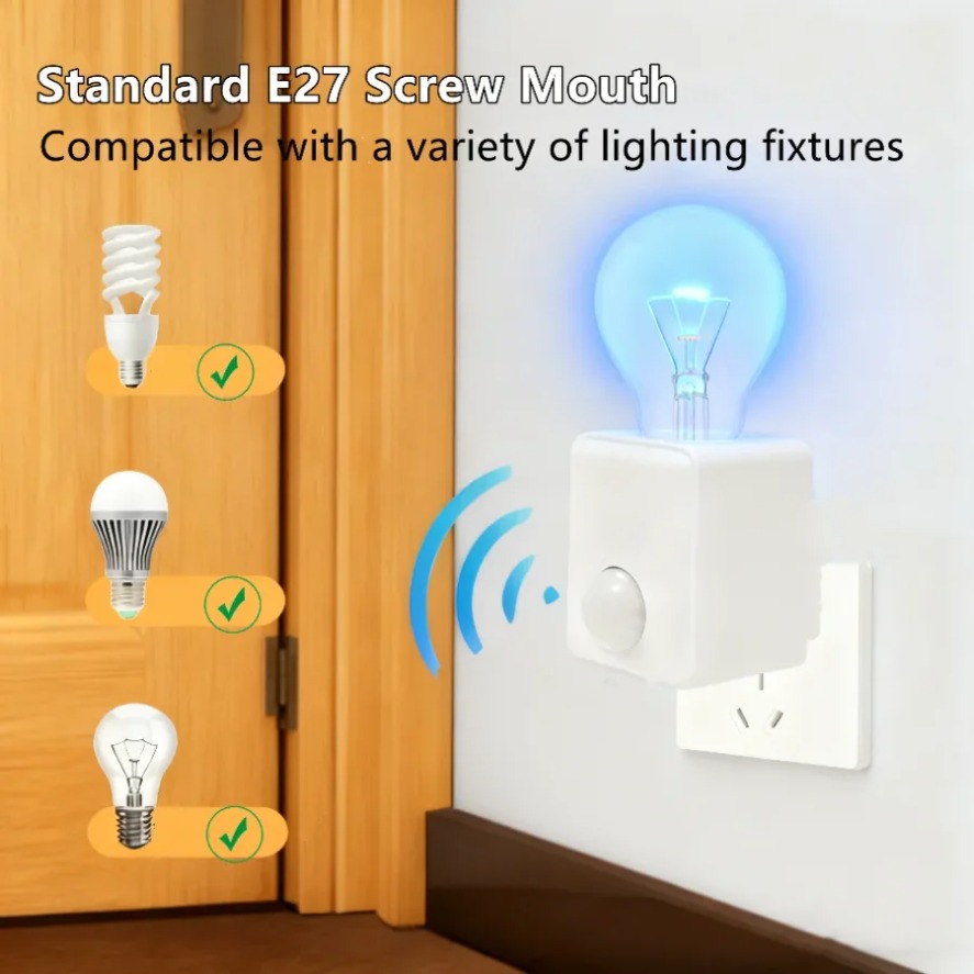 ฐานหลอดไฟพร้อมเซ็นเซอร์ตรวจจับ - Voice Control Light Bulb บทวิจารณ์และราคา