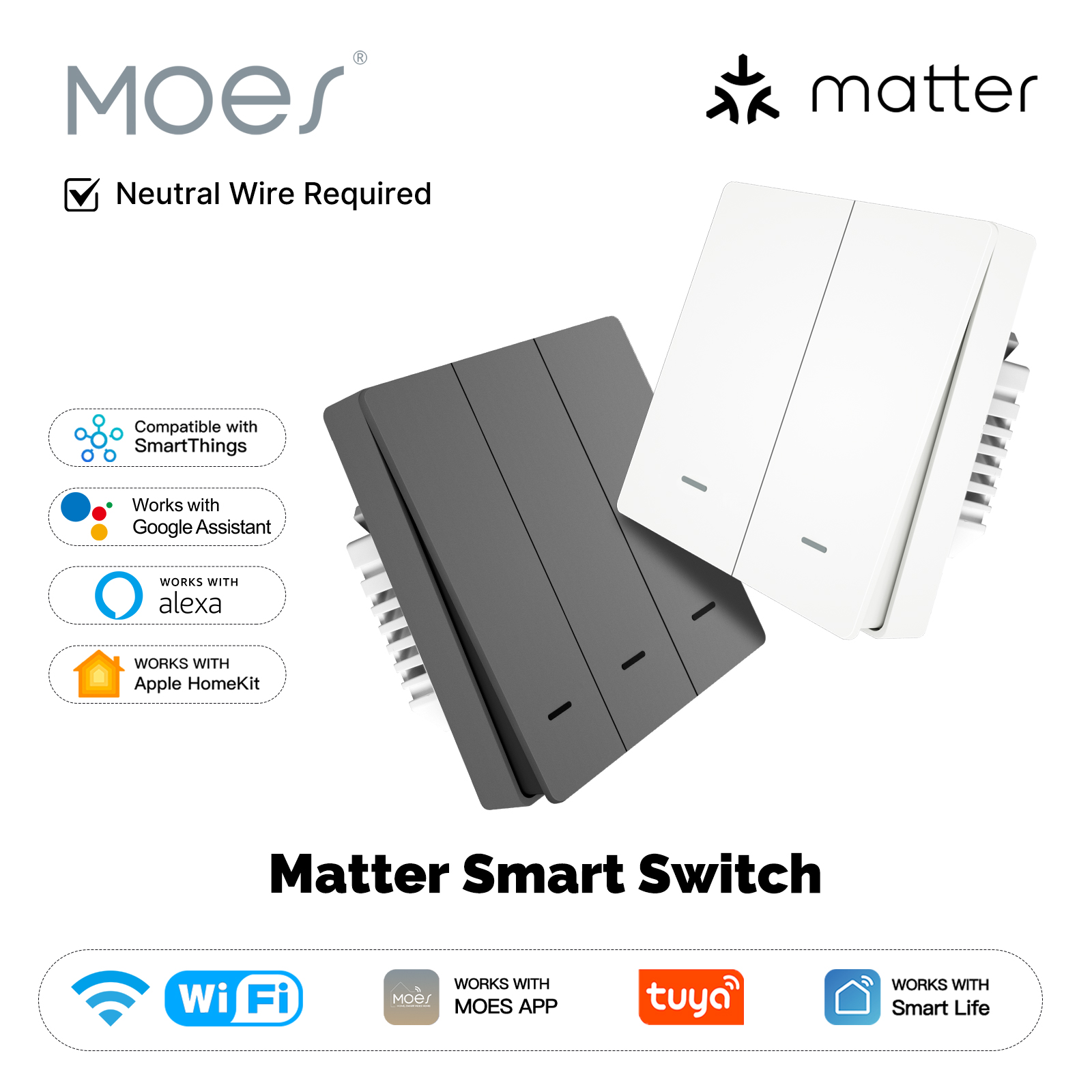 MOES Matter Tuya WiFi สมาร์ทปุ - Smart Home Ikea บทวิจารณ์และราคา