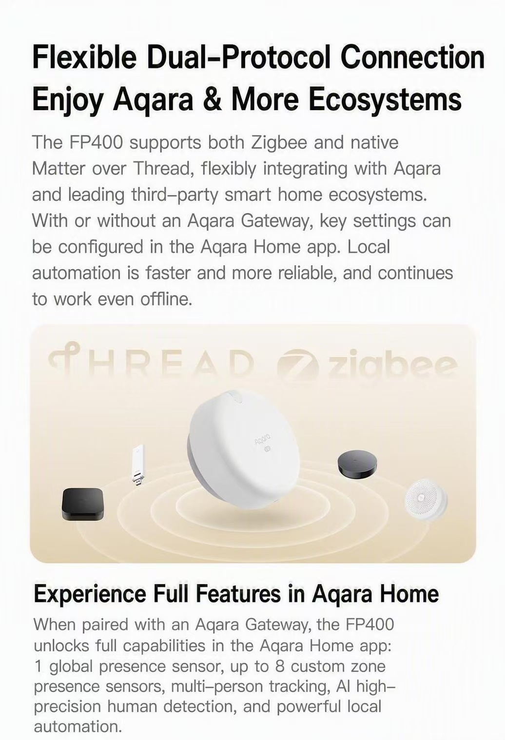 Aqara FP400 เซ็นเซอร์ตรวจจับกา - Smart Home Iot บทวิจารณ์และราคา