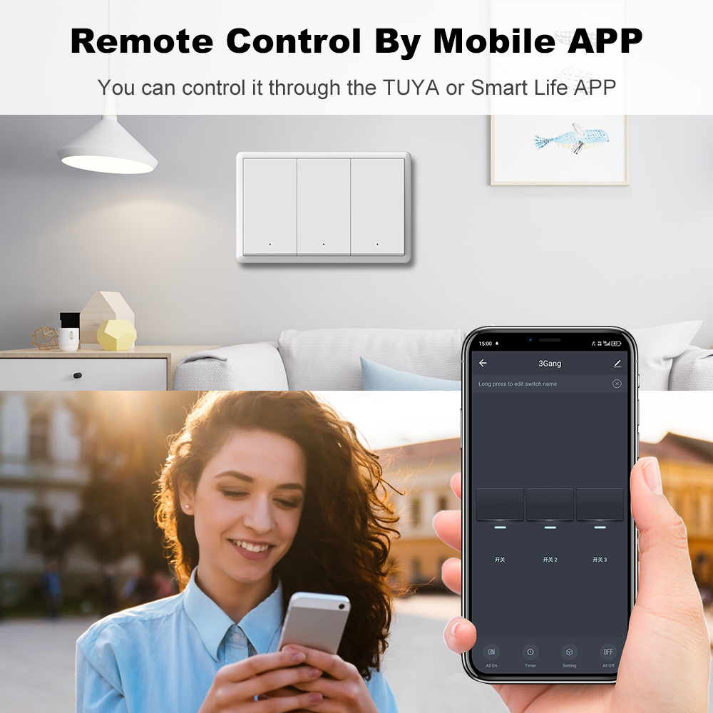 MANHOT ZigBee3.0 สวิตช์อัจฉริย - Smart Home Ikea บทวิจารณ์และราคา