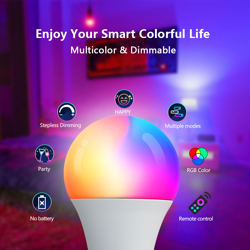 หลอดไฟ LED RGB 16 สี หลอดไฟหลา - Voice Control Light Bulb บทวิจารณ์และราคา