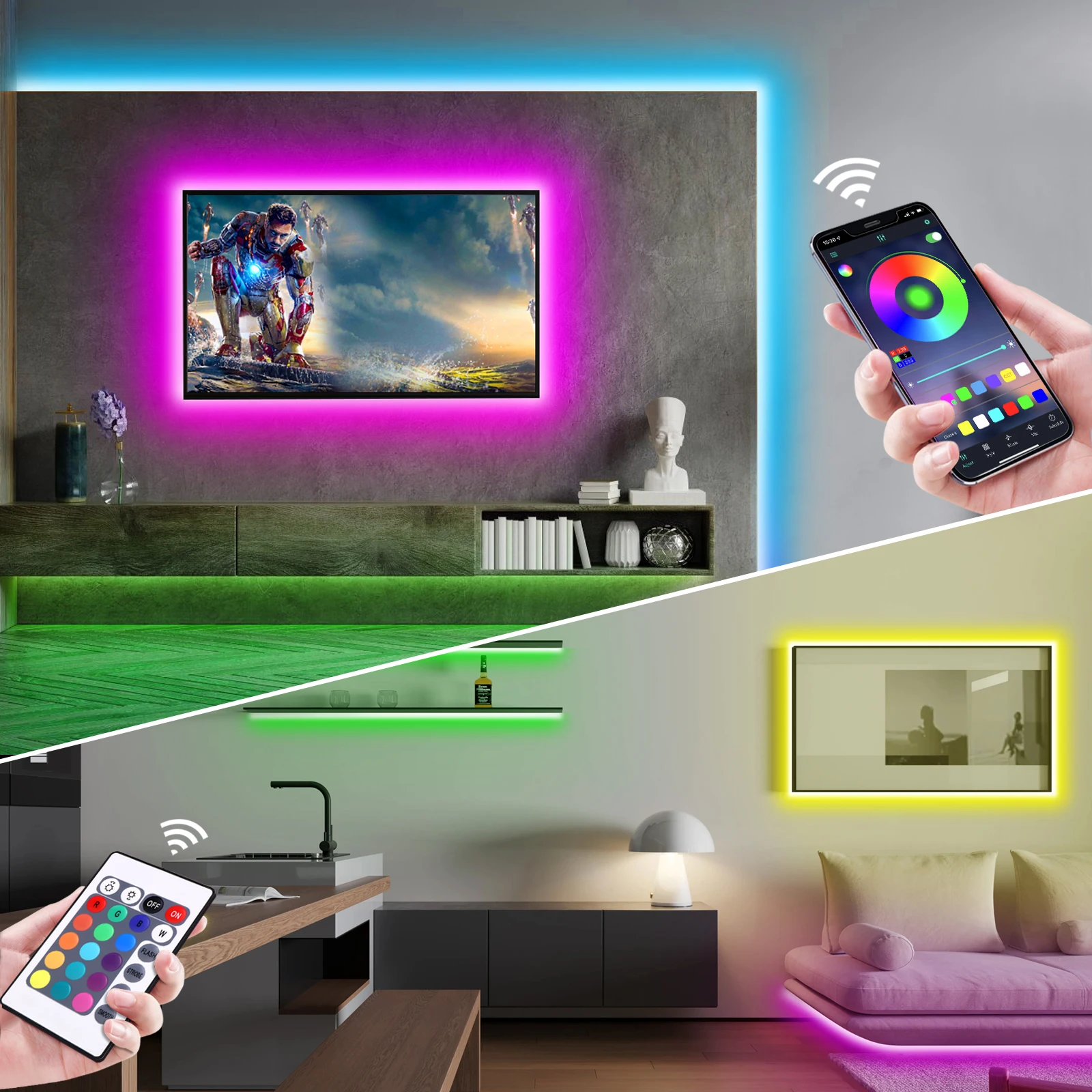 ไฟนีออน LED RGB ขนาด 1-5 เมตร  - Smart Home Room บทวิจารณ์และราคา